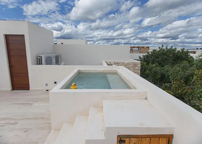 Luxury Penthouse In Tulum, Private Rooftop Jacuzzi Apartamento Tulum